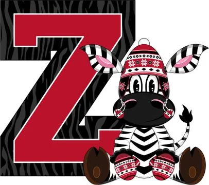 Z is for Zebra - Alphabet Learning Vector Illustration Stock Illustration