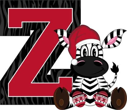 Z is for Zebra - Alphabet Learning Vector Illustration Stock Illustration