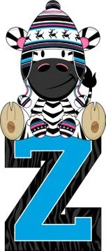 Z is for Zebra - Alphabet Learning Vector Illustration Stock Illustration