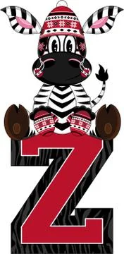 Z is for Zebra - Alphabet Learning Vector Illustration Illustrazione stock