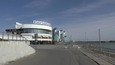 Z20 The building of river station. Stock Footage 140503106