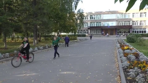 Z21 School yard after school. Stock Footage 140503105