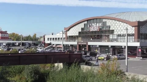 Z6 Old Bazaar in Barnaul. Stock Footage 140503057