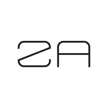 Za initial letter vector logo icon Stock Illustration