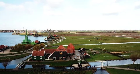Zaan Schanse Drone Video stock 101141411