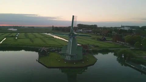 Zaanse Schans, The Netherlands Stock Footage 249941424