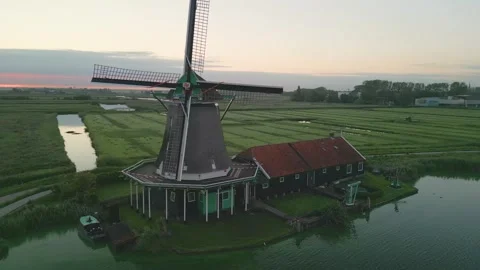 Zaanse Schans, The Netherlands Stock Footage 249941428