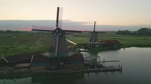 Zaanse Schans, The Netherlands Stock Footage 249941486