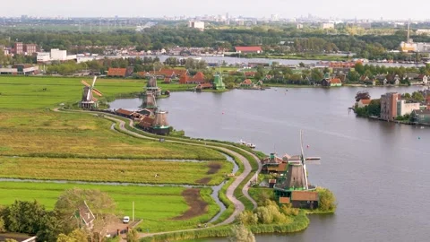 Zaanse Schans, The Netherlands Stock Footage 249941751
