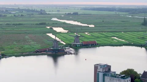 Zaanse Schans, The Netherlands Stock Footage 249942096
