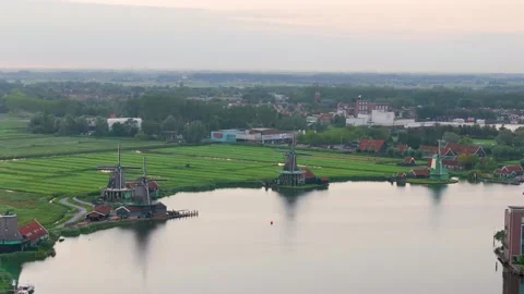 Zaanse Schans, The Netherlands Stock Footage 249942172
