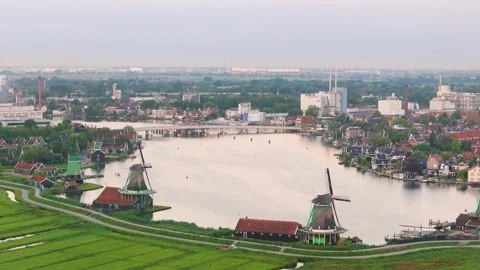 Zaanse Schans, The Netherlands Stock Footage 249942285