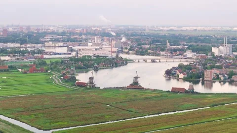 Zaanse Schans, The Netherlands Stock Footage 249942382