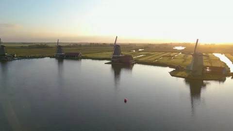 Zaanse Schans, The Netherlands Stock Footage 249942452