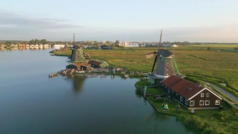 Zaanse Schans, The Netherlands Stock Footage 249942576