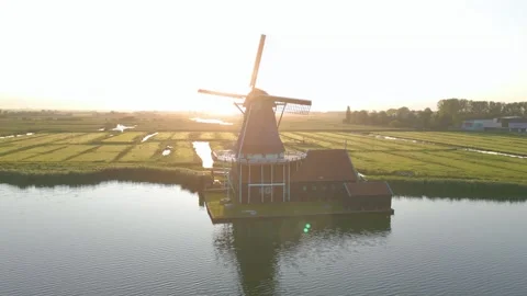 Zaanse Schans, The Netherlands Stock Footage 249942693