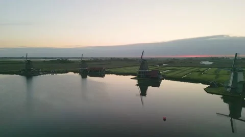 Zaanse Schans, The Netherlands Stock Footage 249942725