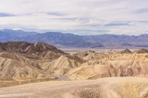 Zabriskie Point in Death Valley National Park Stock Photos