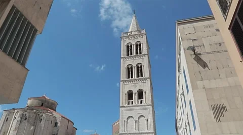 Zadar bell tower Stockbeeldmateriaal 60220402