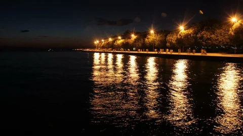Zadar at night Stock Footage 90623529