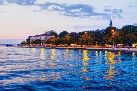Zadar by NIght Stock Photos