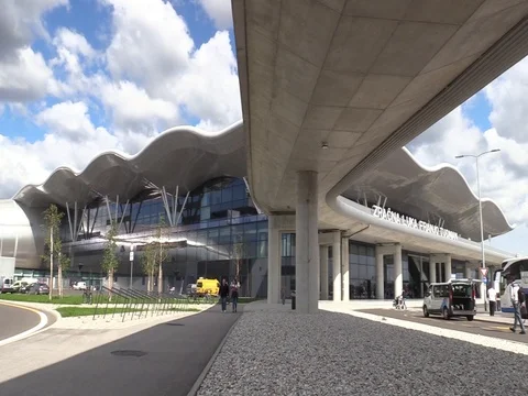 Zagreb Airport Terminal Multiple Views Stock Footage 80388372