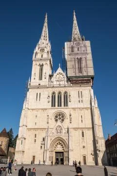 Zagreb Cathedral Foto stock