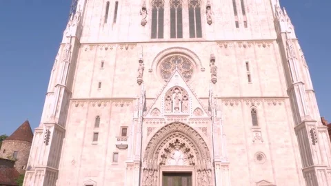 Zagreb Cathedral, Zagreb Stock Footage 83671019