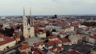 Zagreb City Aerial View (3 Of 4) Stock Footage