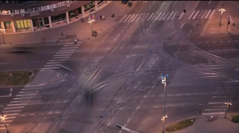 Zagreb evening bustle Stock Footage 10720514