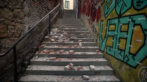 Zagreb hit by the earthquake Stock Footage 129271990