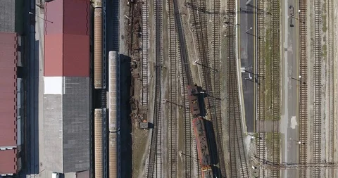 Zagreb railtrack Stock Footage 91214028