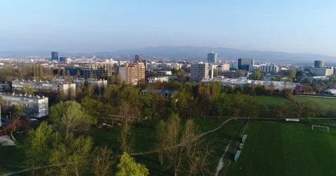 Zagreb Skyline 4K Stock Footage 74372804