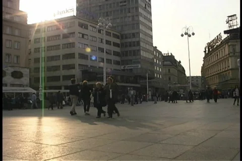 Zagreb Streets 08 Stock Footage 356637