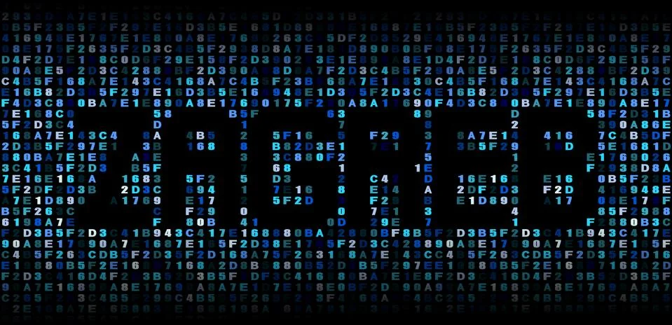 Zagreb text on hex code illustration Stock Illustration