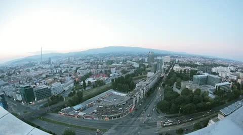 Zagreb - View from above Stock Footage 10720402
