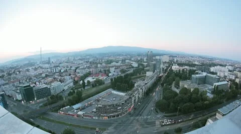 Zagreb - View from above Stock-Footage 10720412
