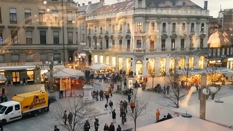 Zagreb's Flower square Stock-Footage 85397430