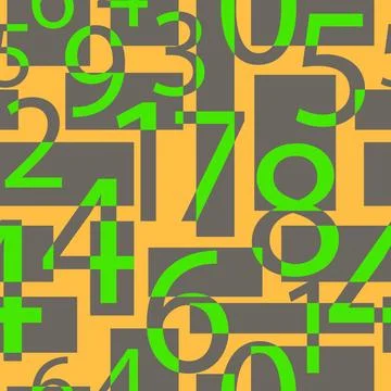 Zahlen bitte seamless pattern with lettes Copyright: xZoonar.com/angetax 9... Stock Photos