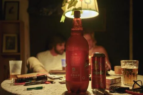 Zajecarsko beer on the table Stock Photos