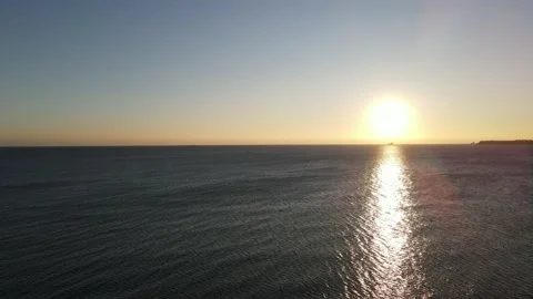 Закат на море Video stock 144488056