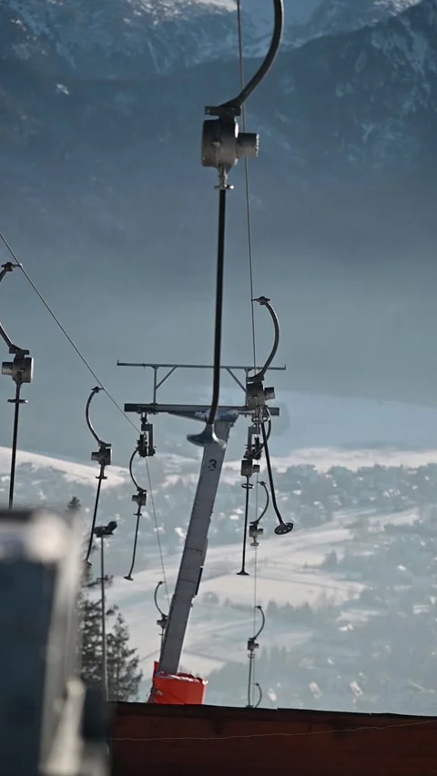 Zakopane cable car Stock Footage 309878151
