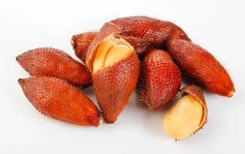 Zalacca fruit  on white background Stock Photos