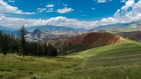 Zall Mountain Daytime 3 Stock Footage 95999705