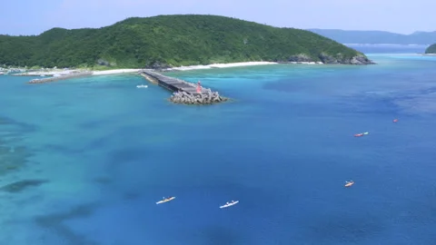 Zamami Port Waters 스톡 동영상 332525582