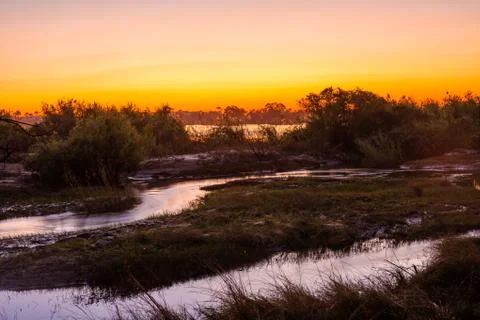 Zambezi river Stock Photos