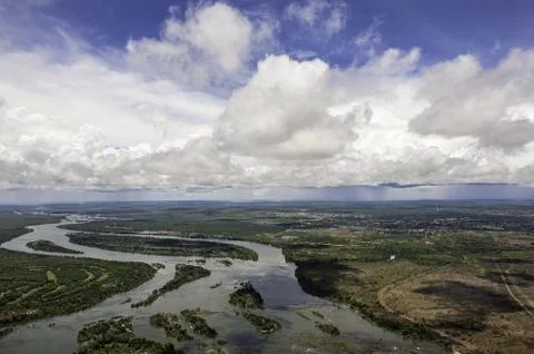 Zambezi river Stock Photos