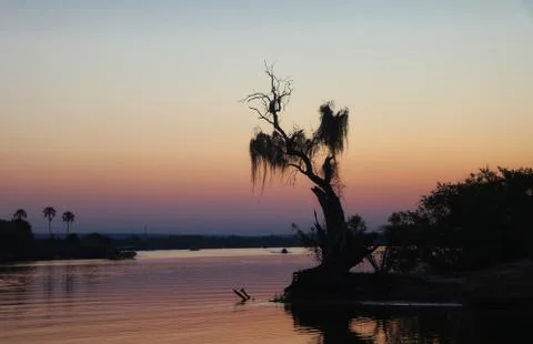 Zambezi Sunset Stock Photos