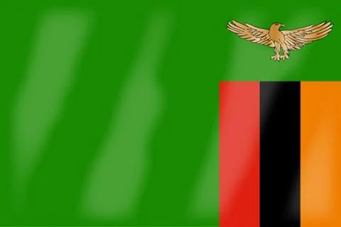 Zambia Flag Stock Illustration