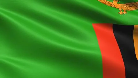 Zambia Flag Stockillustratie